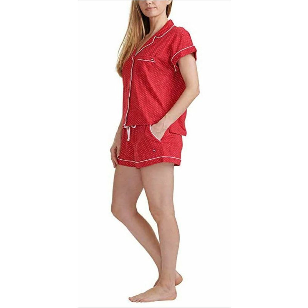 Tommy Hilfiger Ladies' 2-piece Short PJ Pajama Set - Picture 2 of 5